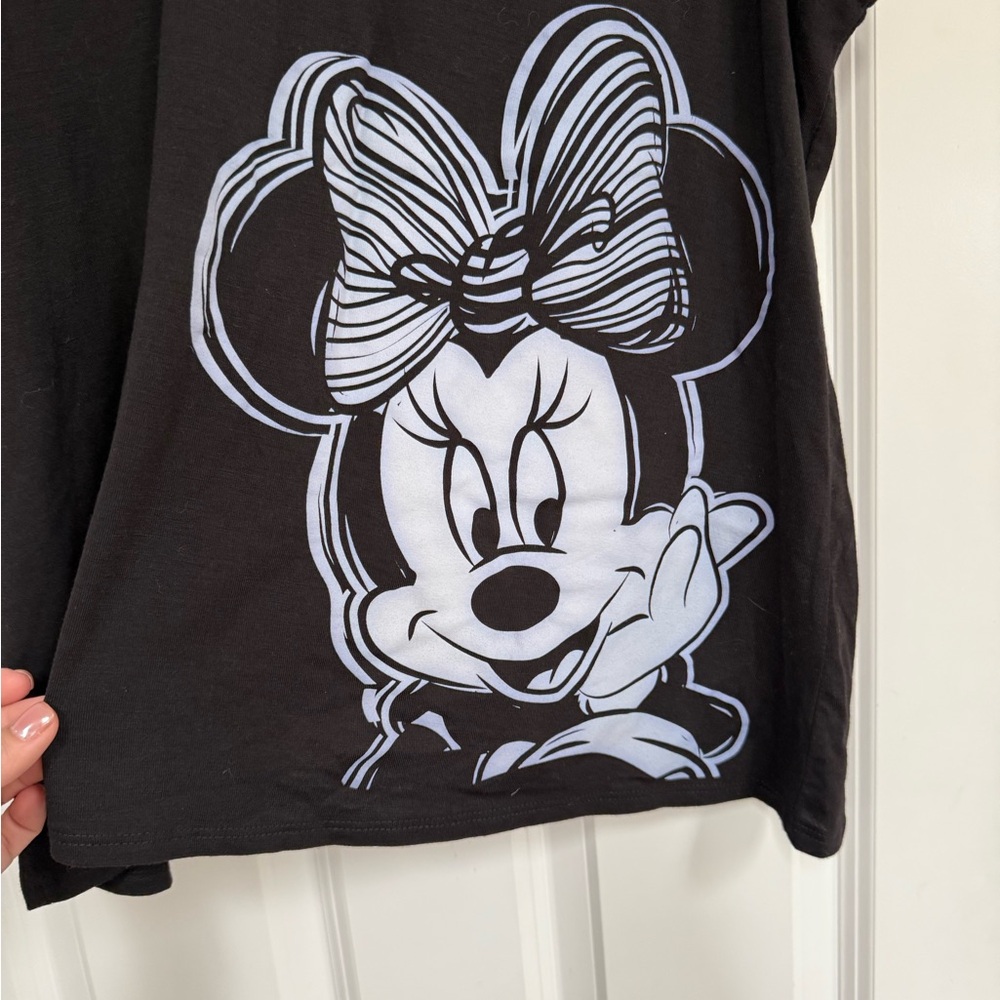 Disney Parks Black Minnie Mouse Tank with Bow & Open Back Detail - Picture 2 of 5
